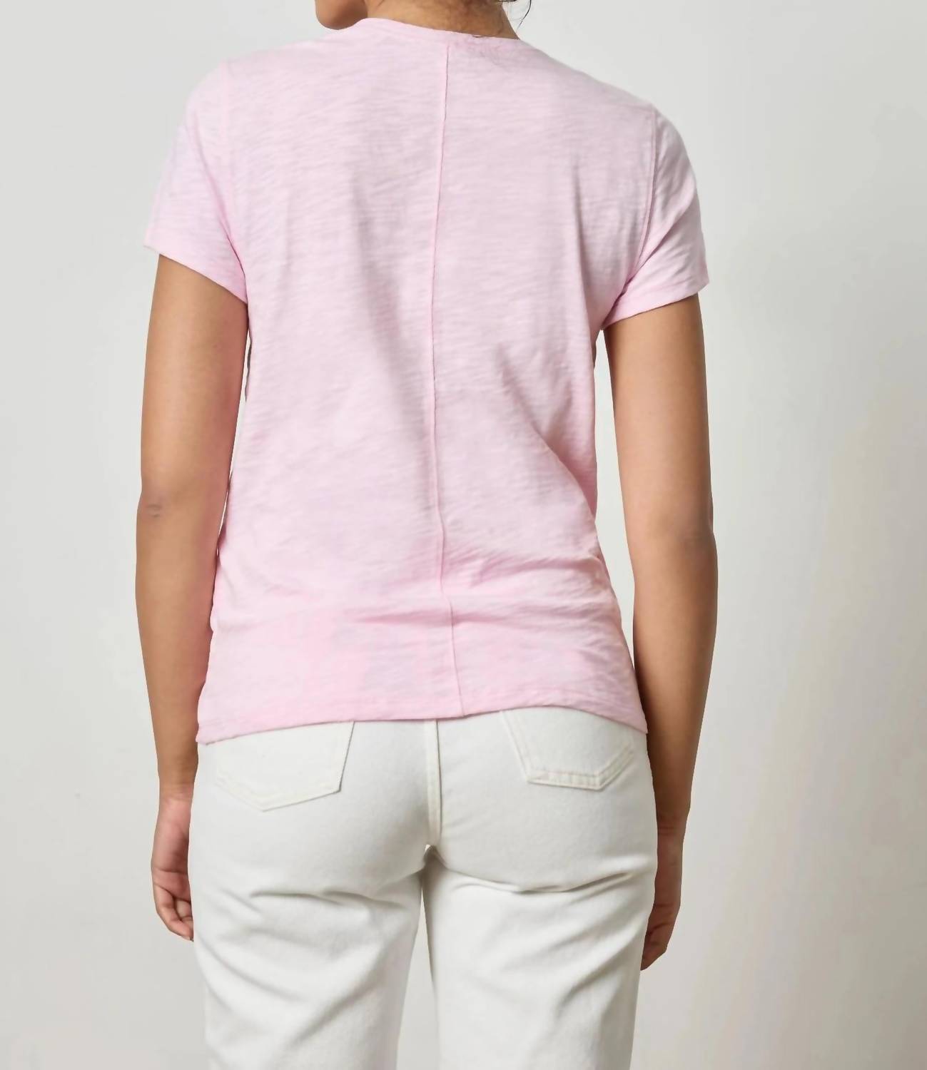 Lilla P - Short Sleeve Back Seam Crewneck Tee