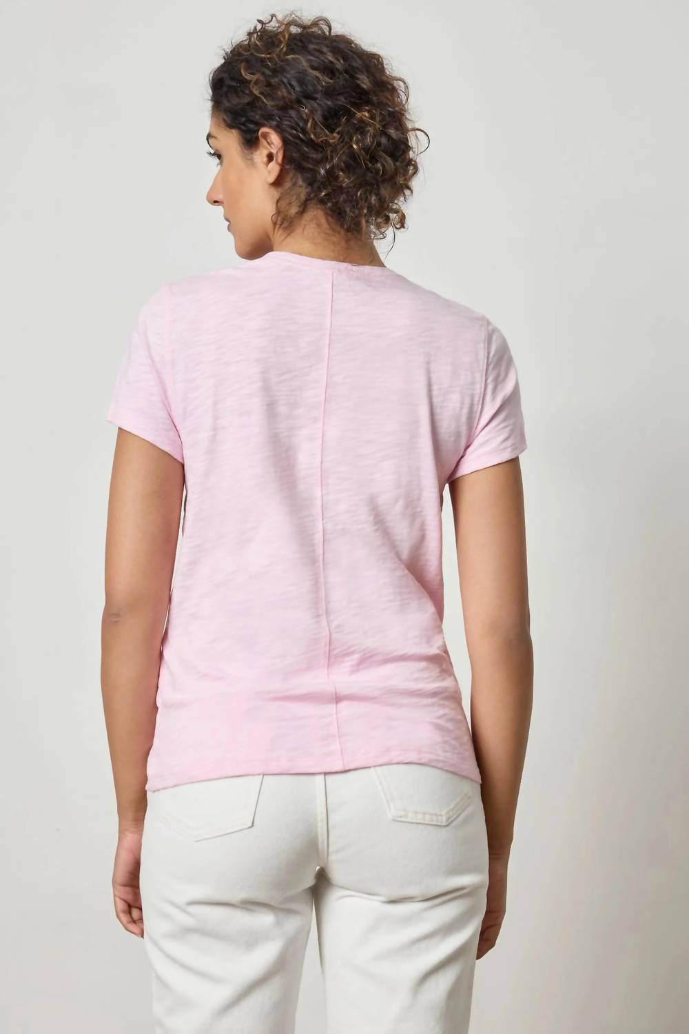 Lilla P - Short Sleeve Back Seam Crewneck Tee