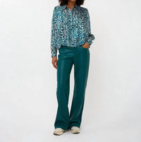 Esqualo - Crystal Glow Puffed Blouse