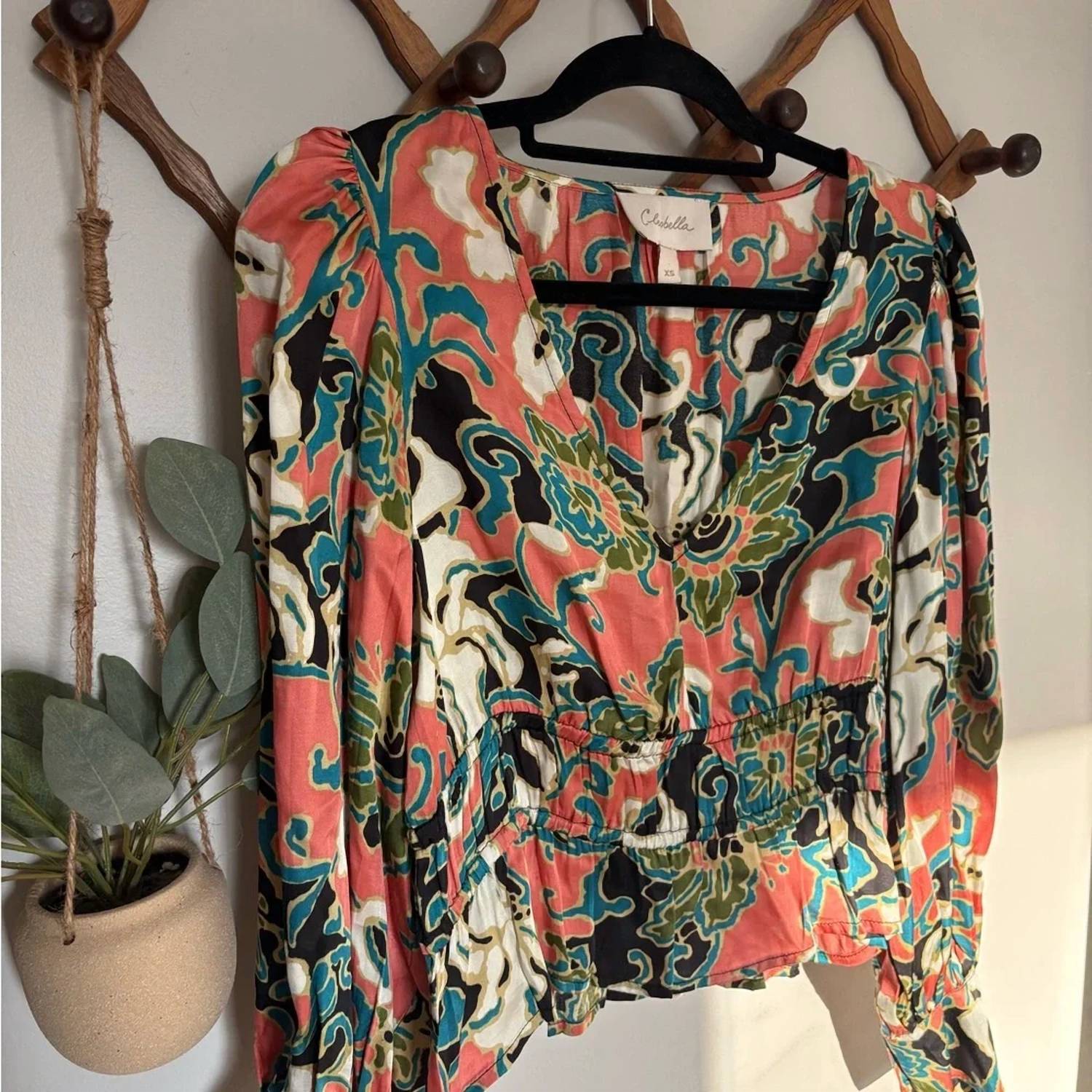 Cleobella Women's Dahlia Printed Blouse in gypsy bloom - women's blouse