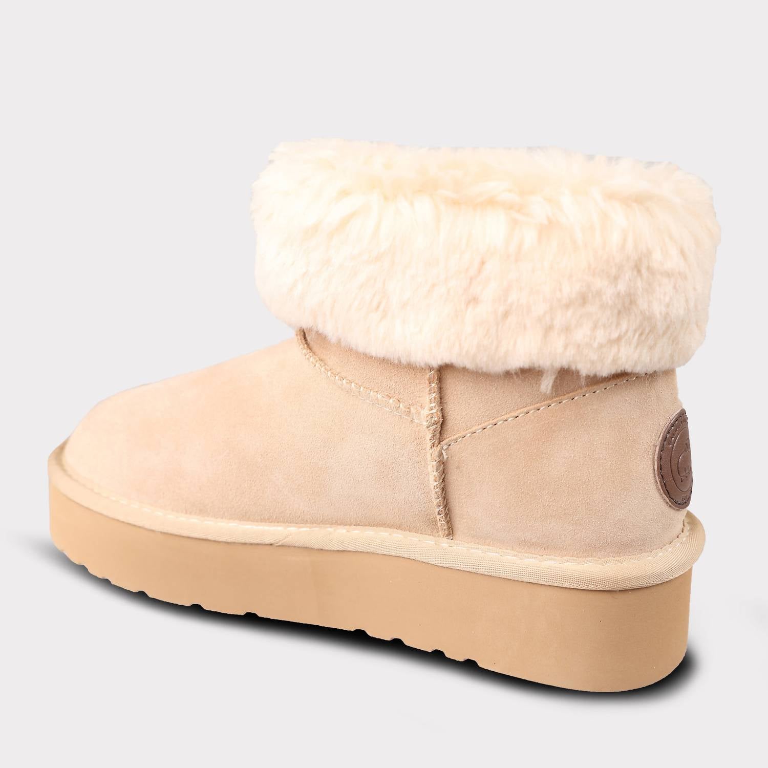 Lamo Women's Amari Suede Platform Boot in sand - women's shoe - alternate view