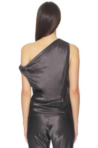 Enza Costa - Satin Bias Off-shoulder Top