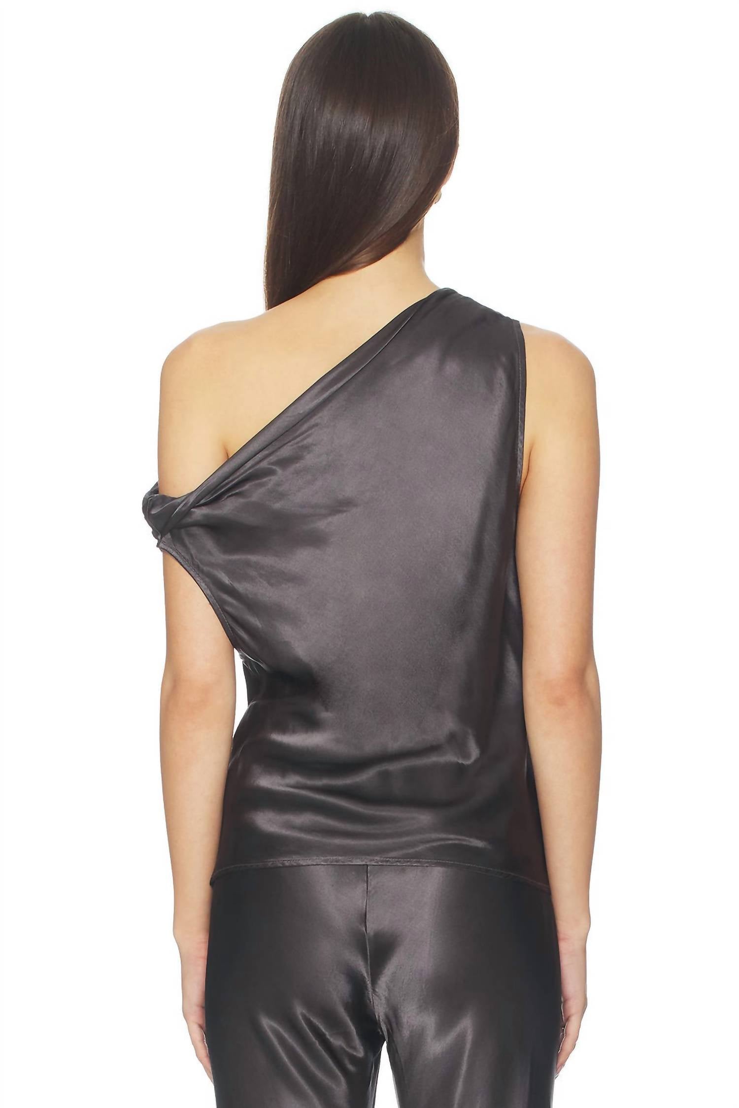 Enza Costa - Satin Bias Off-shoulder Top