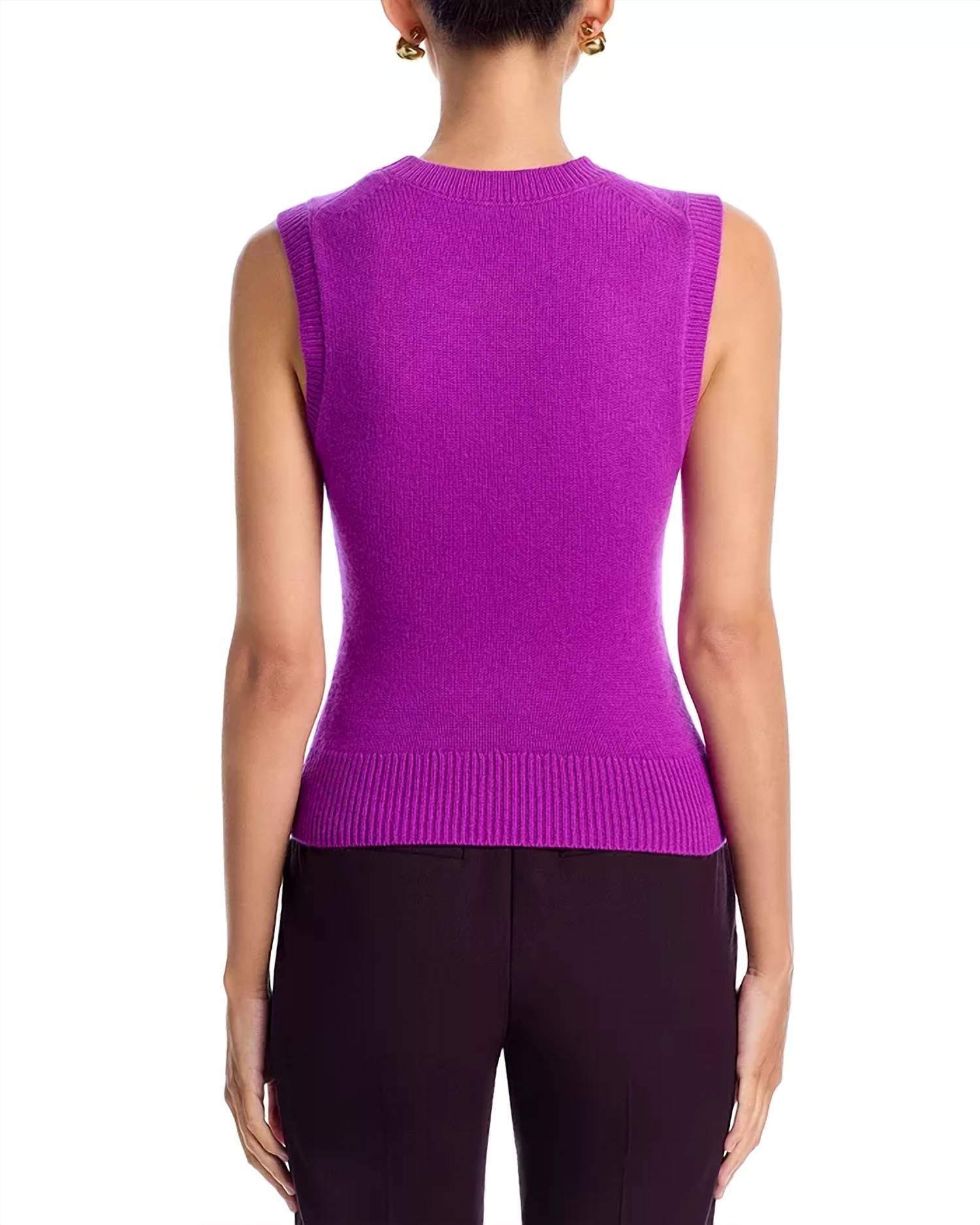 A.L.C. - Ian Sleeveless Cashmere Top