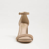 Sam Edelman Women's Daniella Heel Sandal in oatmeal suede - women's sandal - alternate view