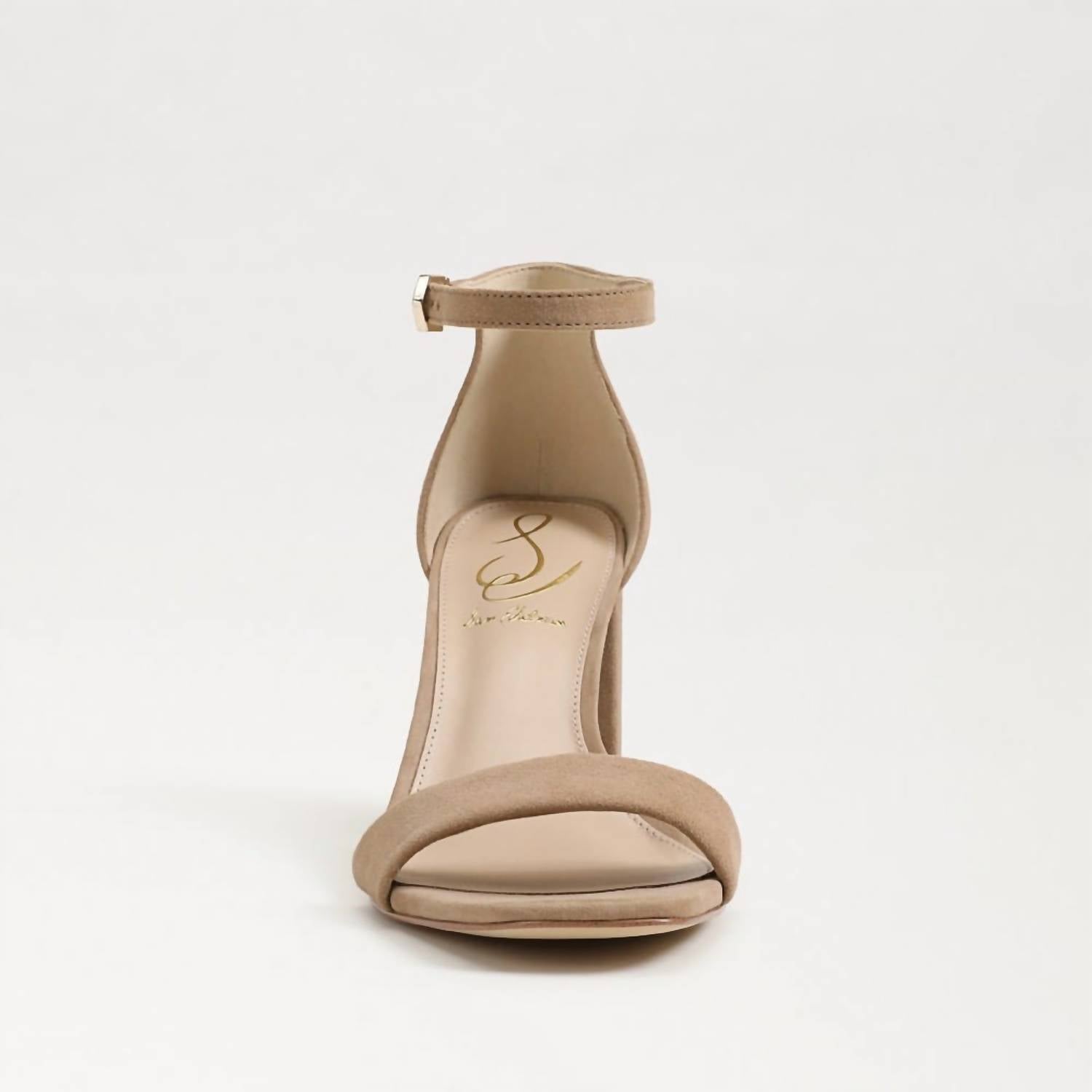Sam Edelman Women's Daniella Heel Sandal in oatmeal suede - women's sandal - alternate view