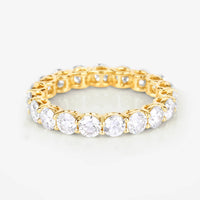 Diana M Jewels Women's Round Lab-grown Diamond Fashion Ring (32.00 Ct) - Grand in 14k yellow gold - women's jewelry