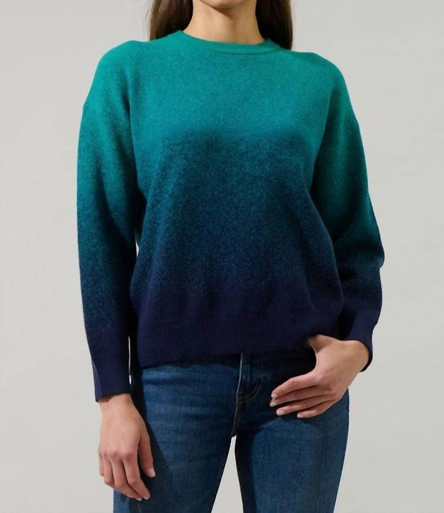 Sugarlips - Nessa Gradient Ombre Long Sleeve Sweater