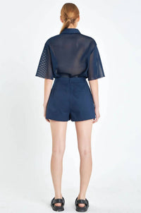 Grey Lab - High-waisted Flap Pocket Short