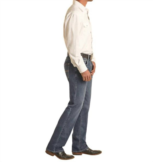 Rock & Roll Denim - Ivory Stitch Revolver Jean