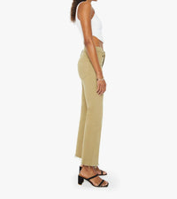 Mother Women's The Tripper Flood Fray Pant in cedar playdate - women's pants - detail view