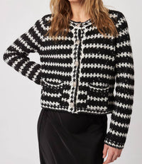 John + Jenn - Henri Striped Cardigan Top