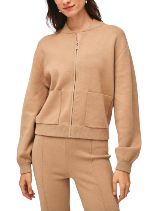 White + Warren - Superfine Organic Cotton Track Jacket