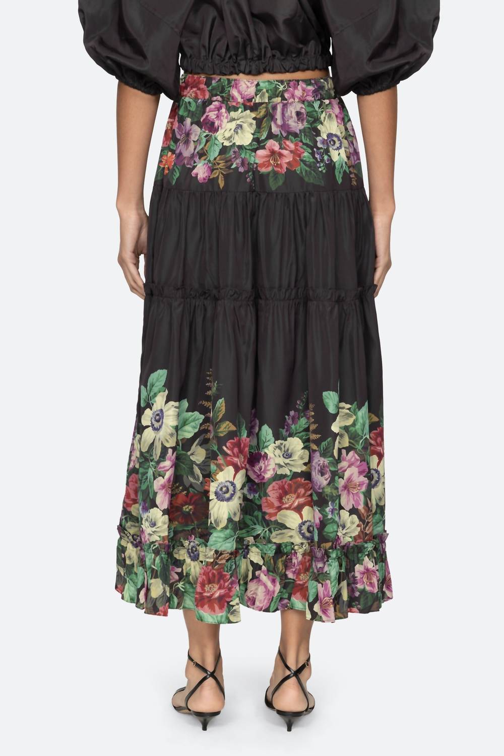 Sea - Viktoria Print Midi Skirt