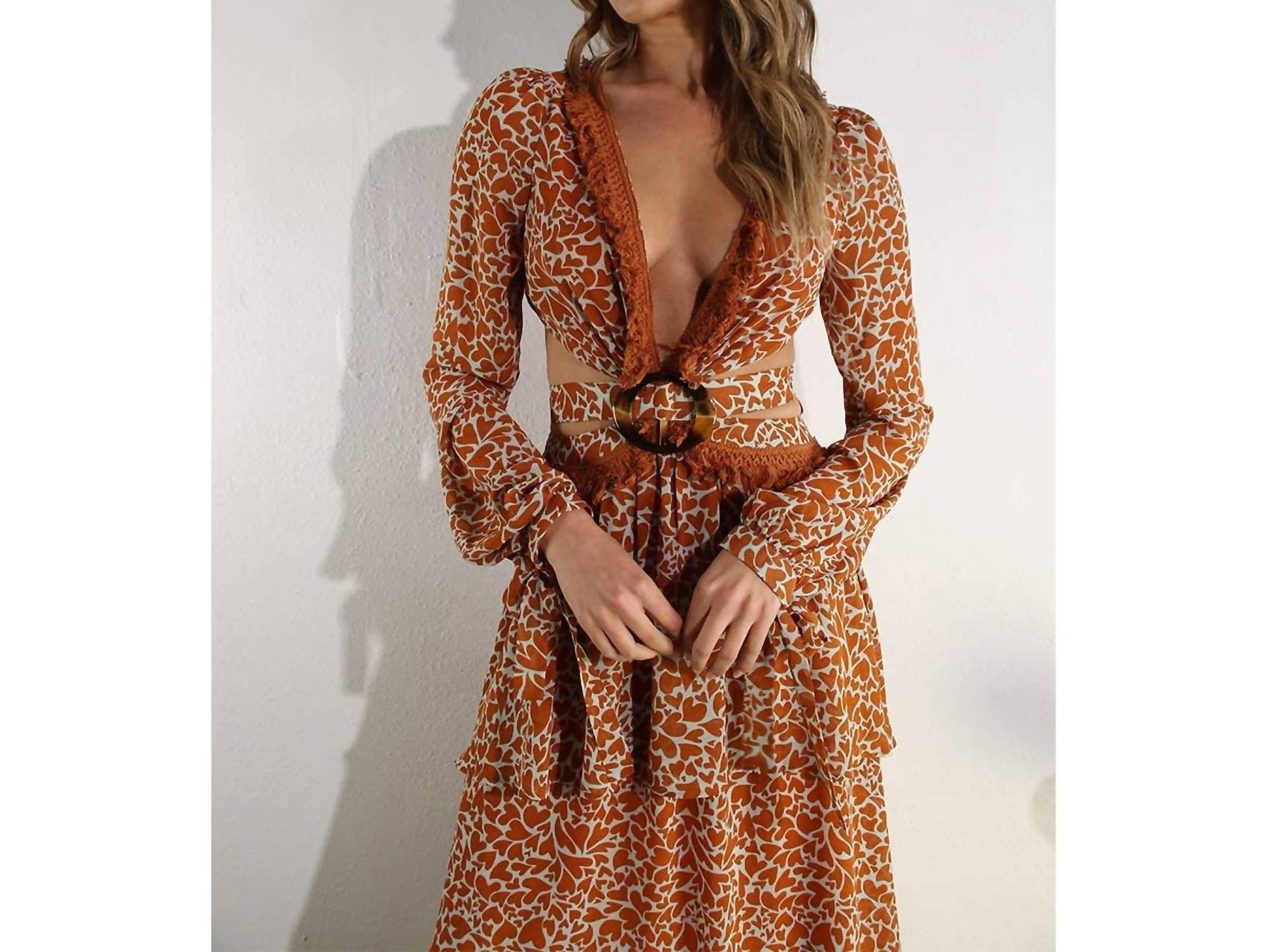 Mulla - Cross Back Tie Maxi Dress