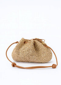 Kayu - Women's Canary Straw Drawsting Bag