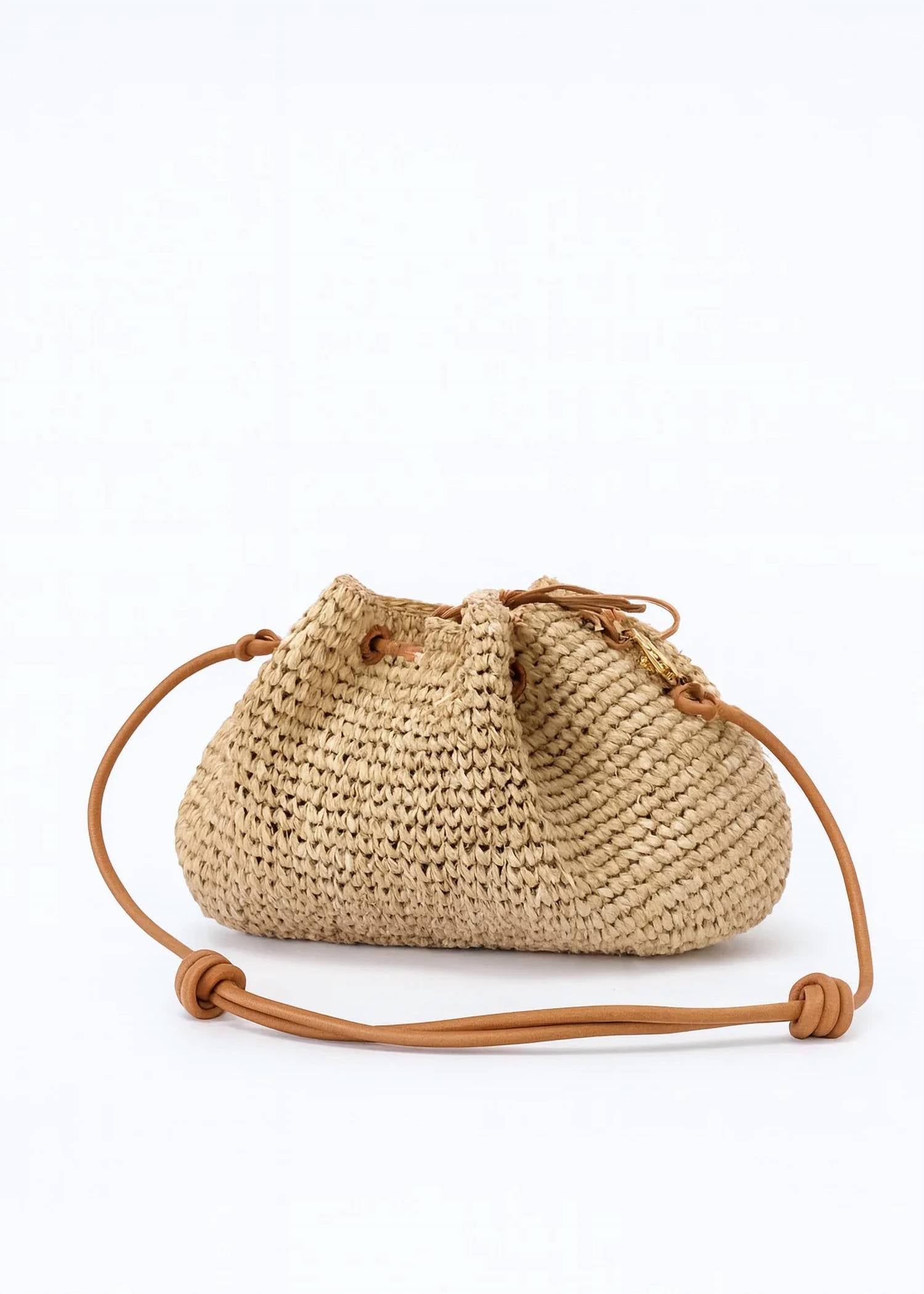 Kayu - Women's Canary Straw Drawsting Bag