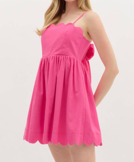 Entro - Scallop Accent Mini Dress