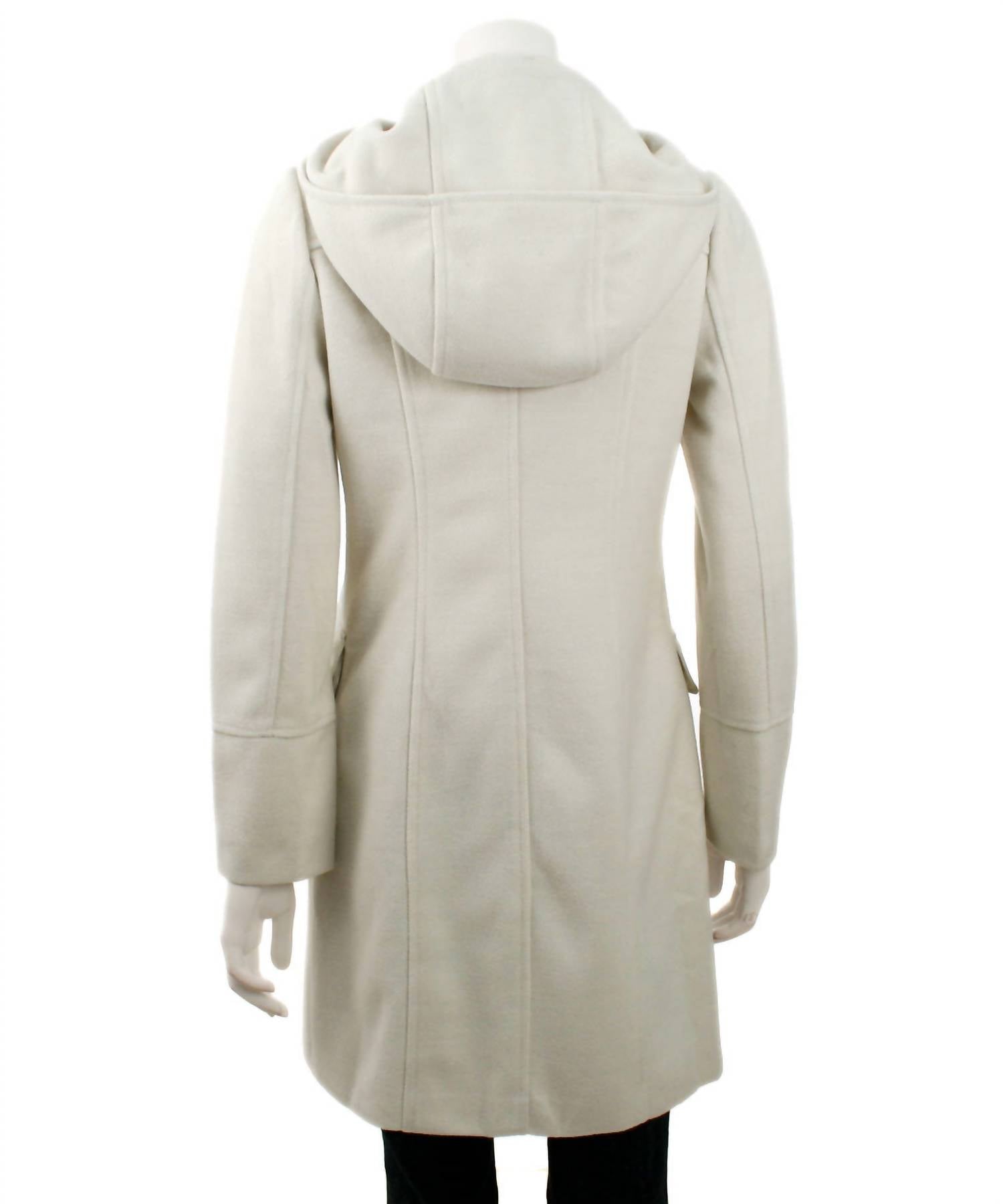 Monoreno - Hooded Toggle Button Coat