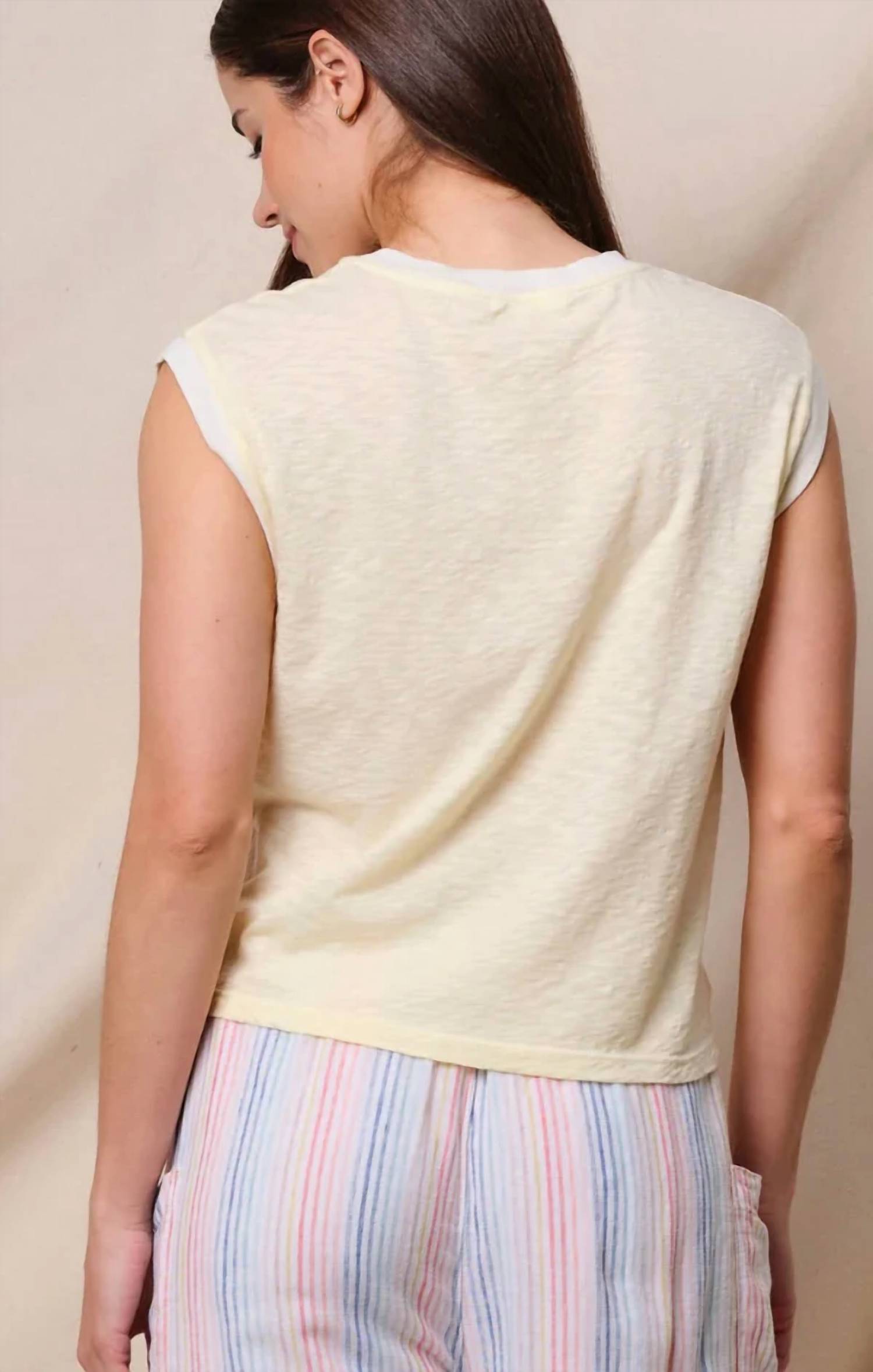 Sundry - Club Soleil Cropped Muscle Tank
