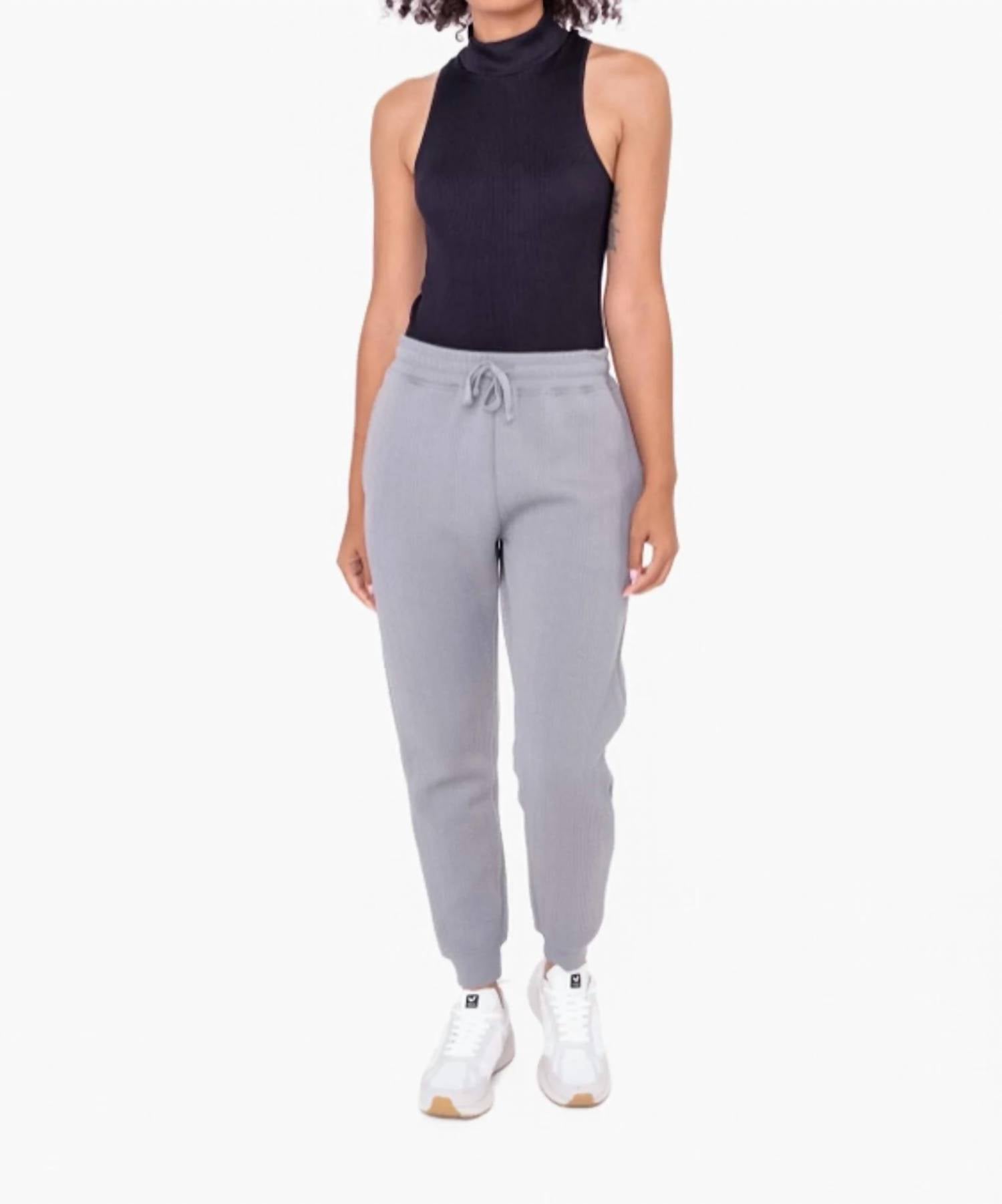 Mono B - Quilted Drawstring Joggers