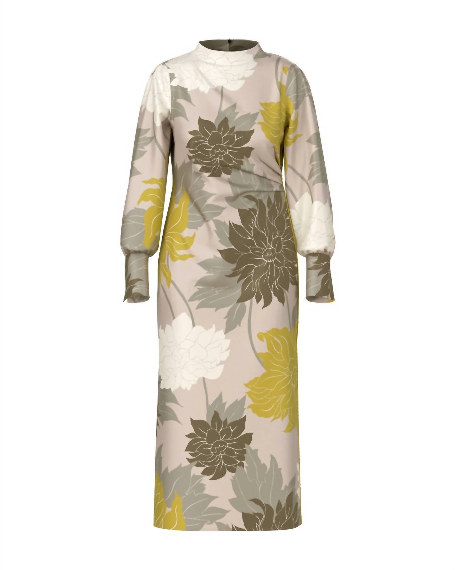 Marc Cain - Floral Print Silk Dress