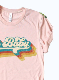 Kissed Apparel - Women's Retro 70's Baby Graphic Tee