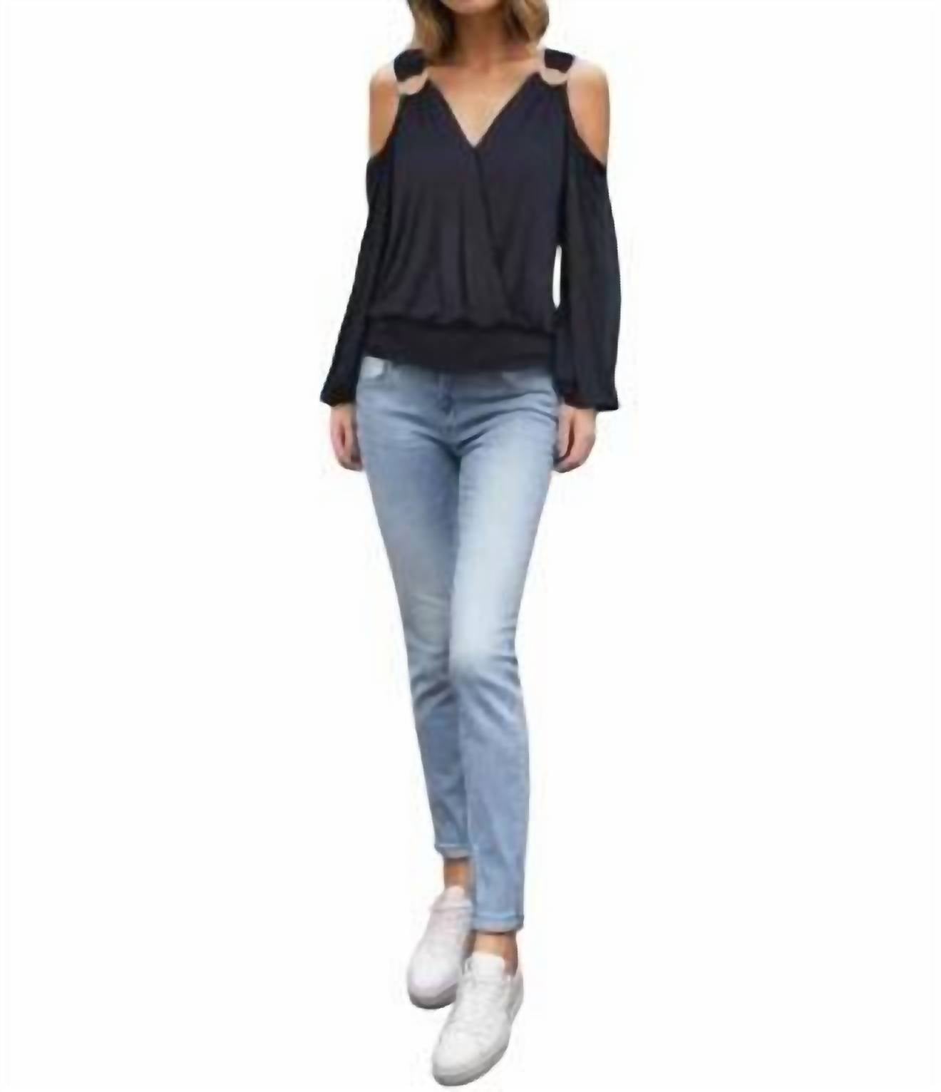 Vava - Open Shoulder Ring Top