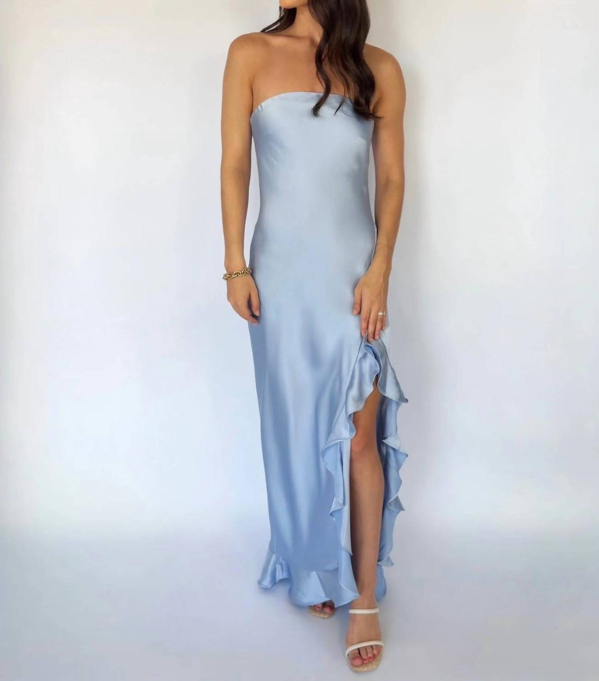 Dress Forum - Chelsea Ruffle Slit Dress