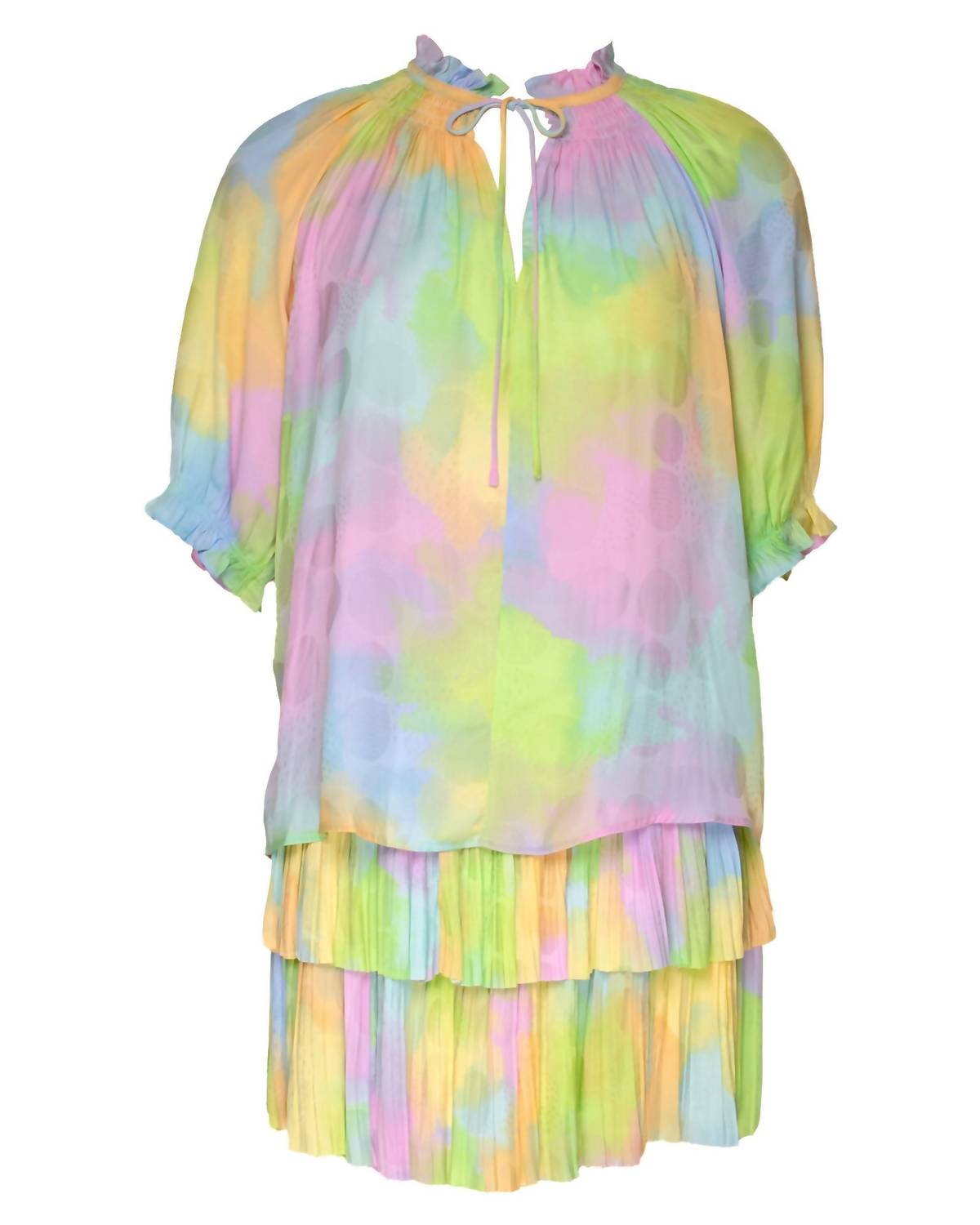 Current Air - Women's Cotton Candy Pleated Mini Skirt