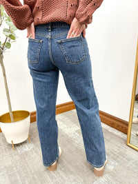 Just Black Denim - High Rise Retro Straight Leg Jeans