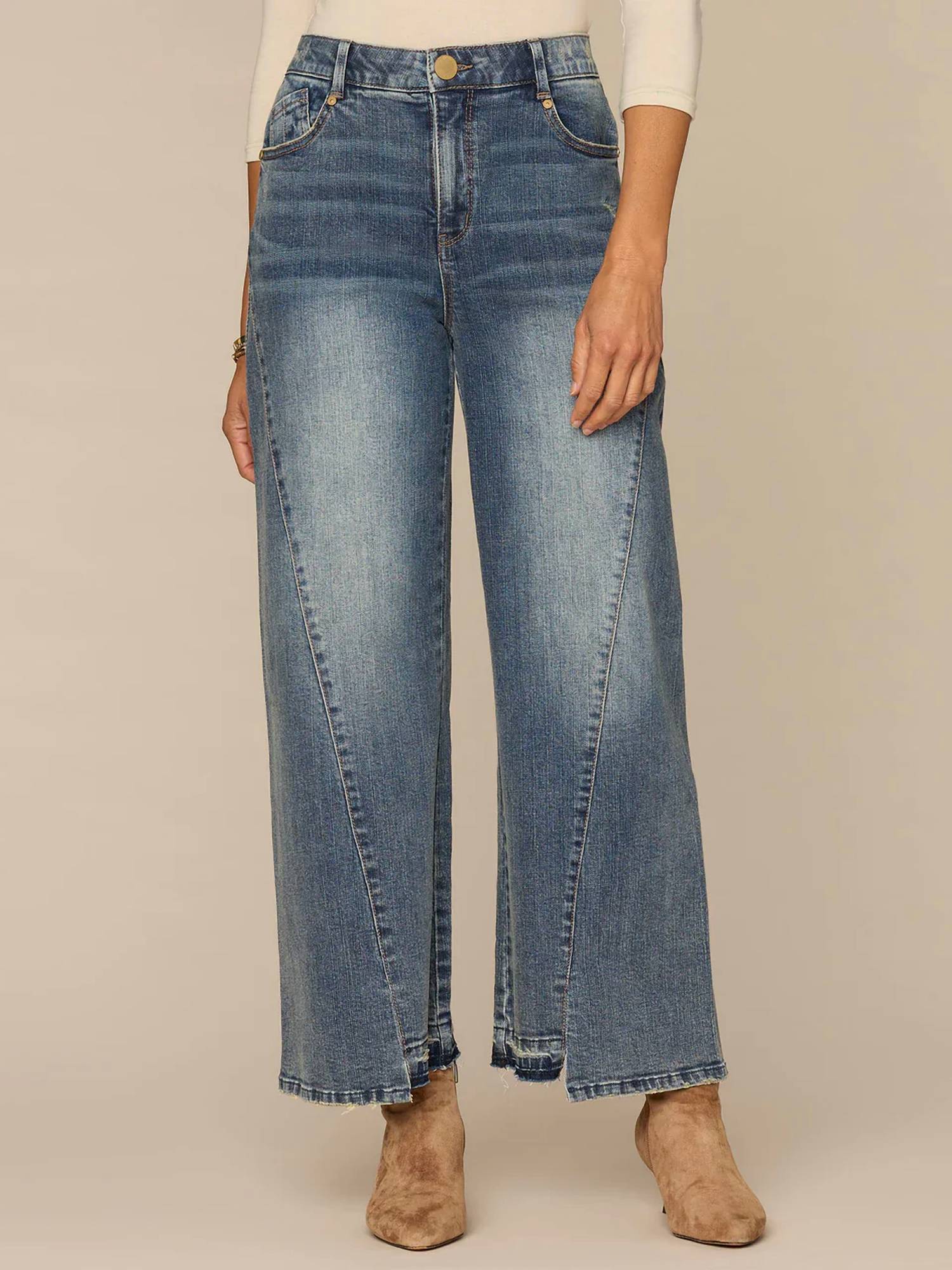 Democracy - Ab Solution Skyrise Wide Leg Jeans