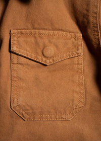 Iron & Resin Basset Buffalo Flannel Lined Jacket in cognac - women's jacket - view 7