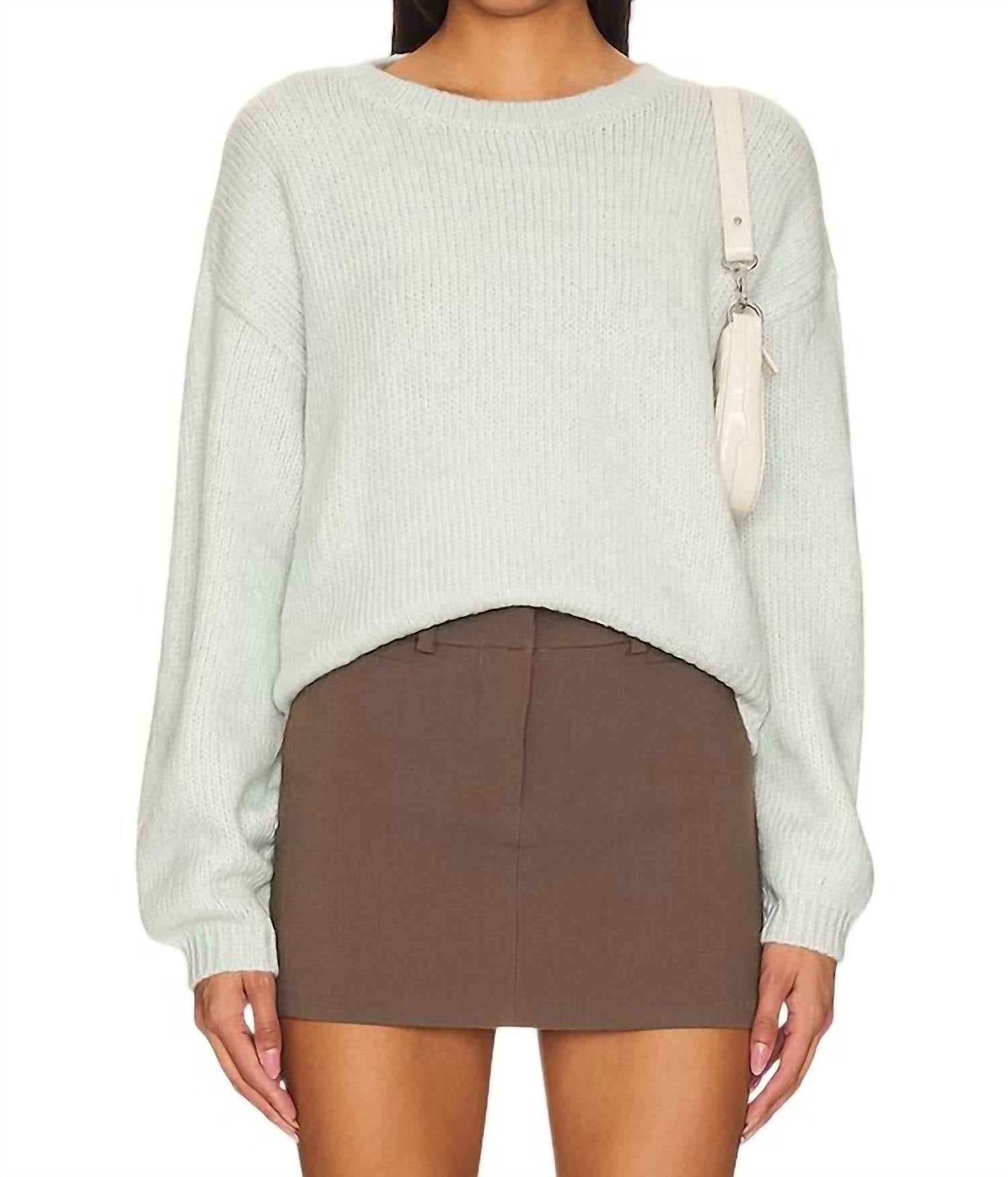 STEVE MADDEN Colette Sweater in jade cream - women's sweater