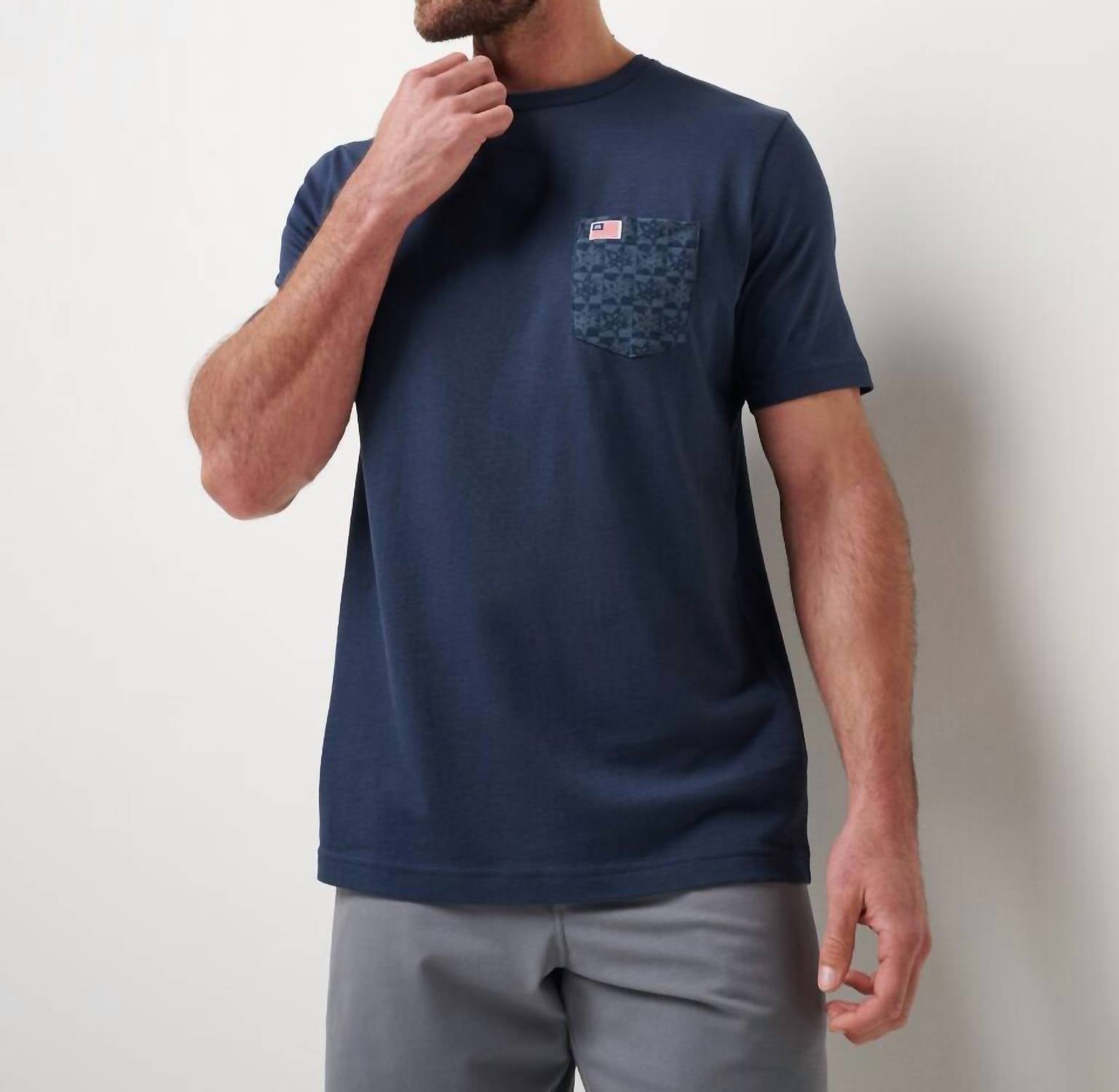 TravisMathew Good Ol Days Short Sleeve Tee in total eclipse - men's t-shirt - view 4