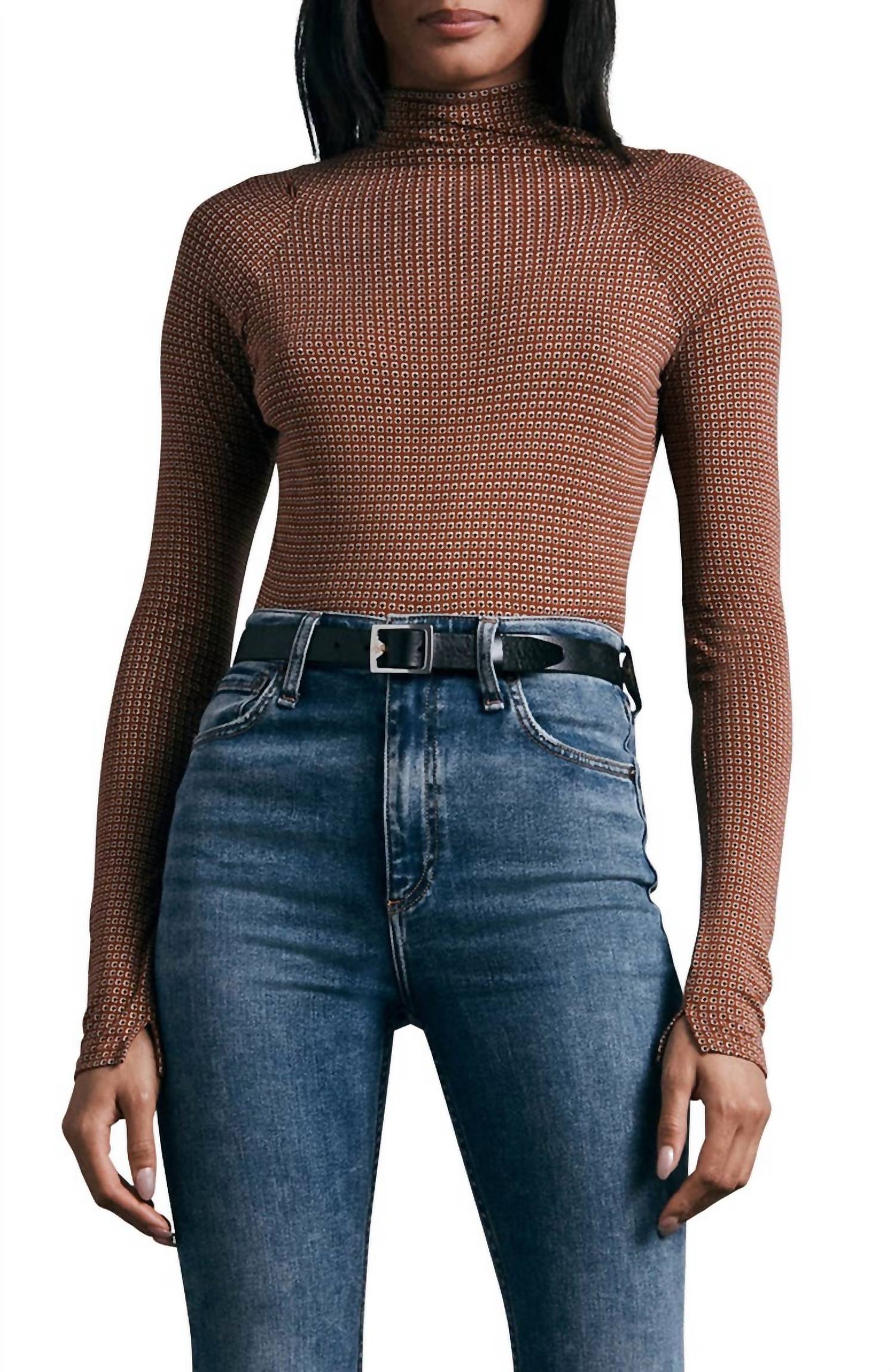 Rag & Bone - Women's Shaw Cotton Paneled Long Sleeve Top