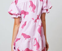 Fantastic Fawn - Feline Femme Poplin Shirt Mini Dress
