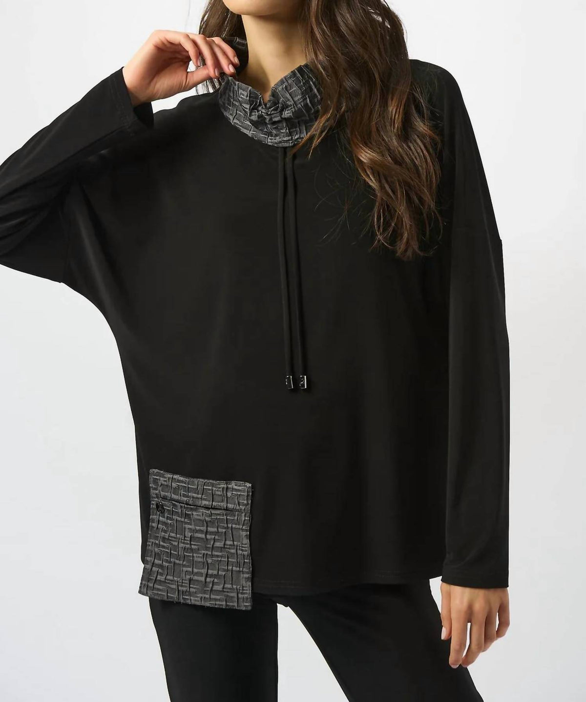 Joseph Ribkoff - Silky Knit Long Sleeve Boxy Top