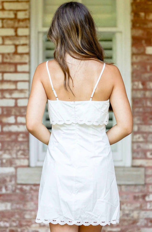 Mable - Cutout Embroidered Mini Dress