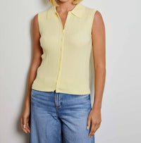 Design History - Button Front Sleeveless Sweater