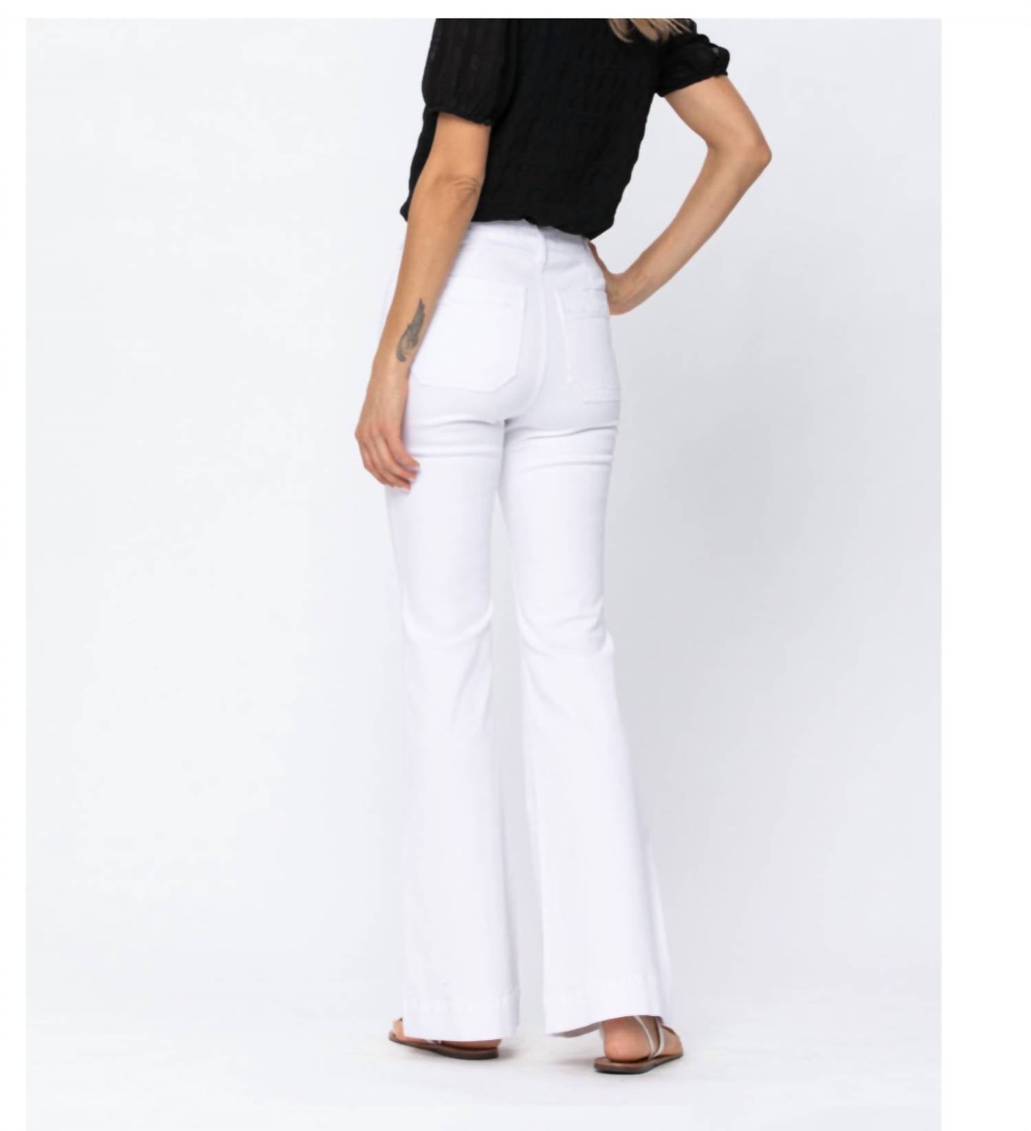 Judy Blue - High Rise Button Fly Flare Pants