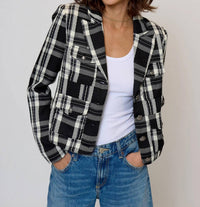 Central Park West - Cropped Plaid Jacket