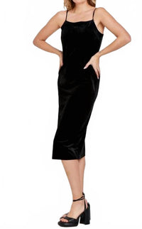 DEAR JOHN DENIM Irene Velvet Dress in black - women's dress