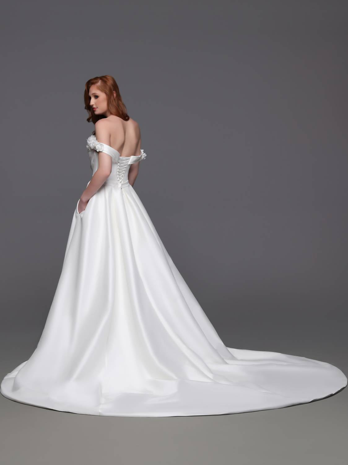 Davinci Bridal - Off The Shoulder Wedding Gown