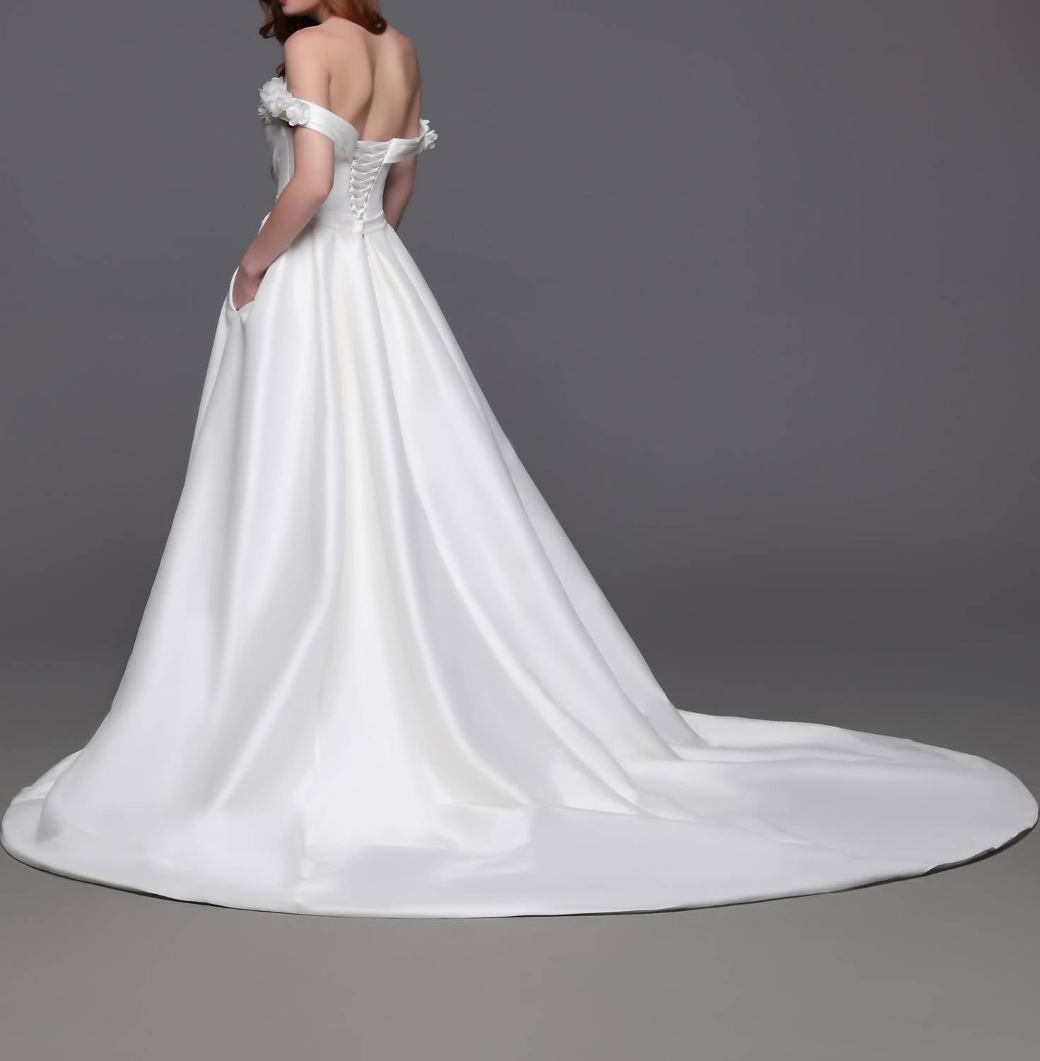 Davinci Bridal - Off The Shoulder Wedding Gown