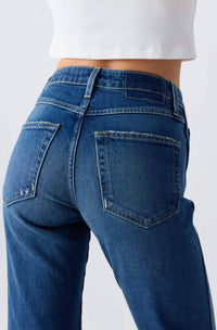 AMO Rosa Mini Bootcut Jeans in lush - women's jeans - view 5