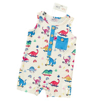 Pete + Lucy - Boys Dino Party Infant Romper
