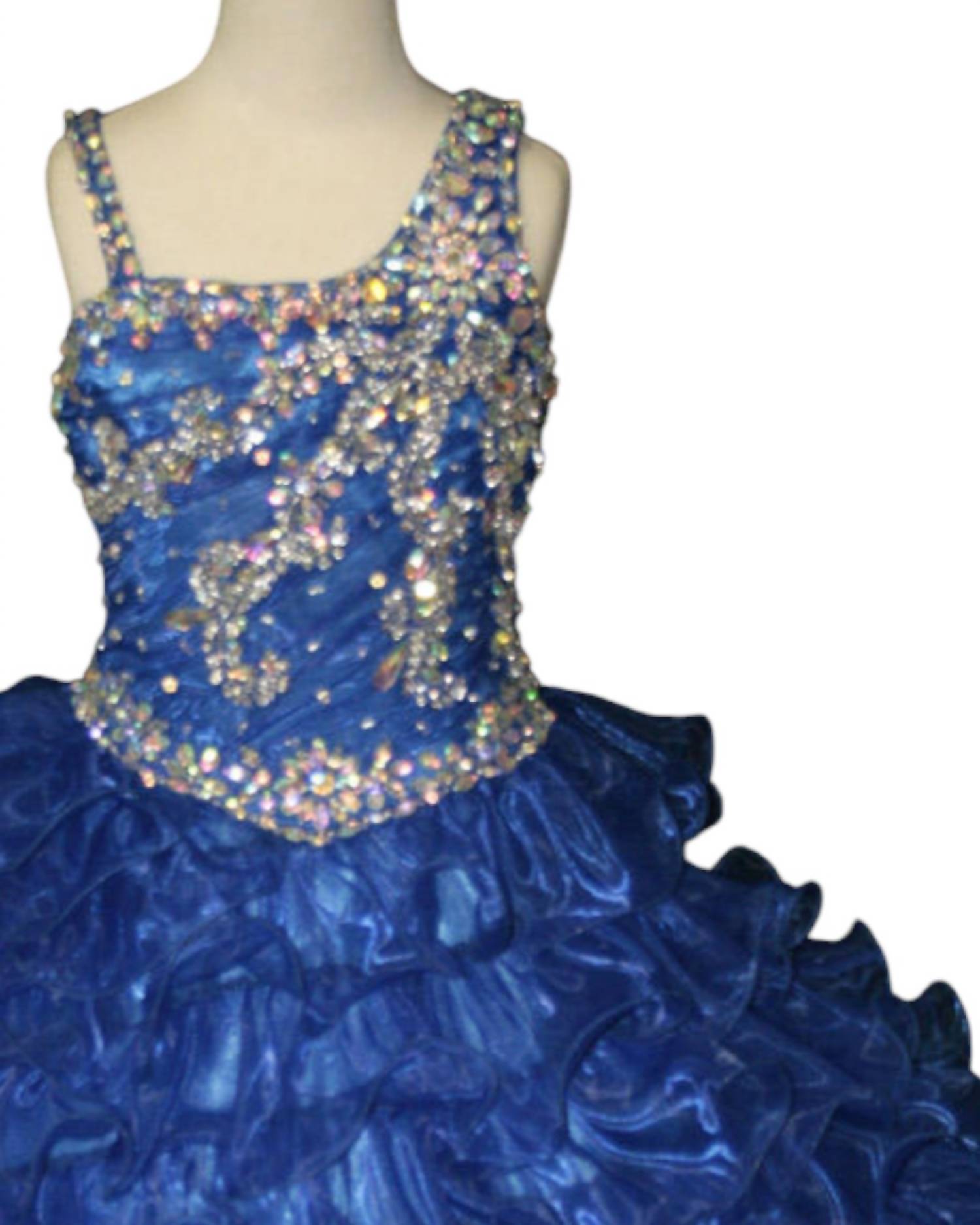 Little Rosie - Girl's Glitz Long Pageant Dress