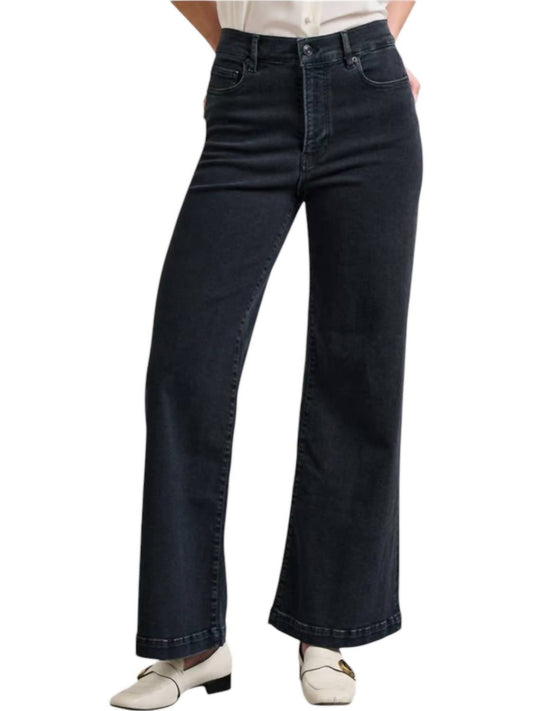 Frame - Le Slim Palazzo Wide Hem Jeans