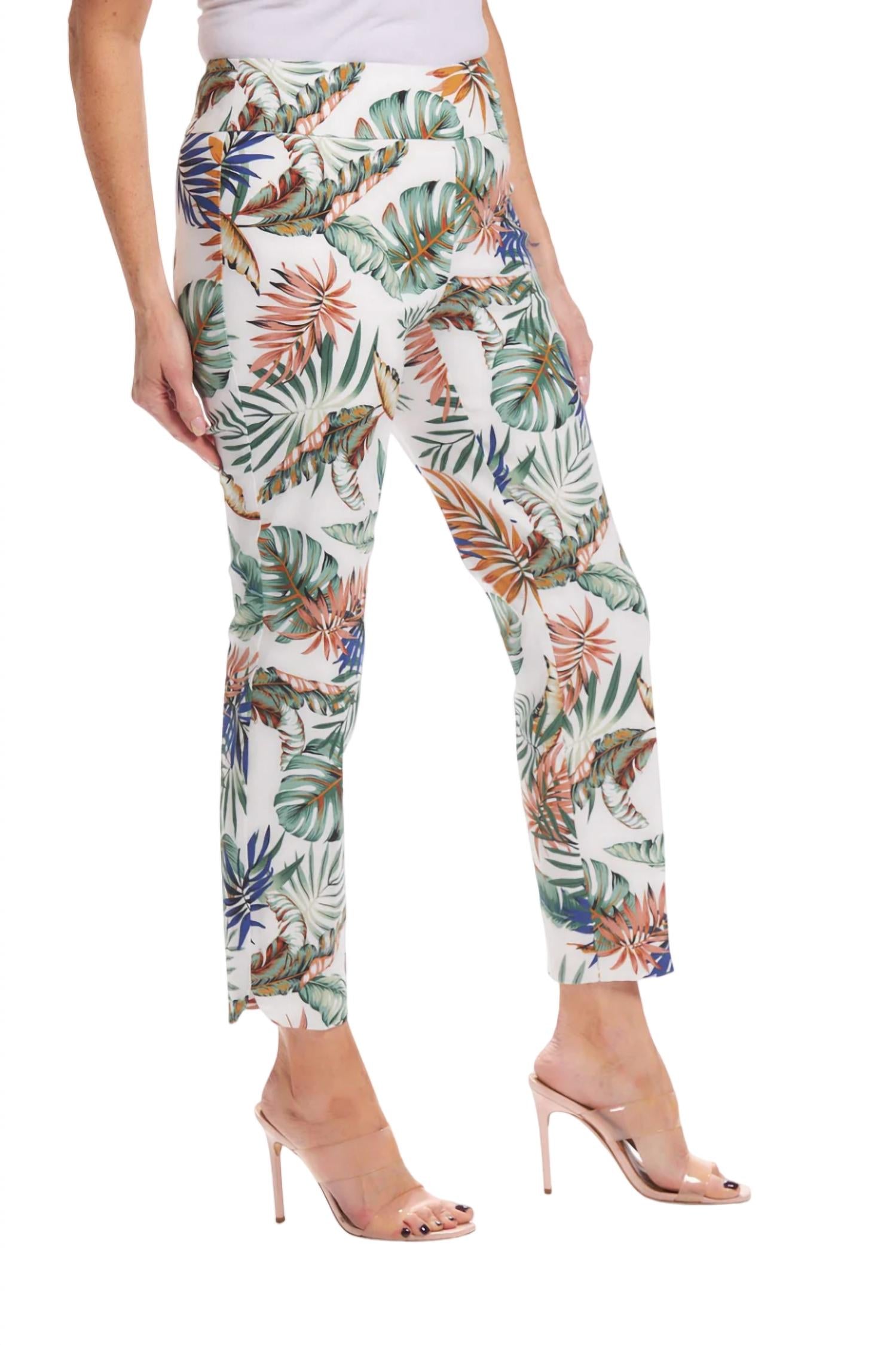 Up! - Women's Petal Slit Ankle Pants